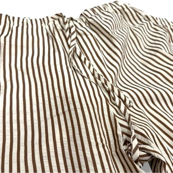 SHEIN Women's Casual Striped Wide-Leg Long Pants - Picture 7 of 9